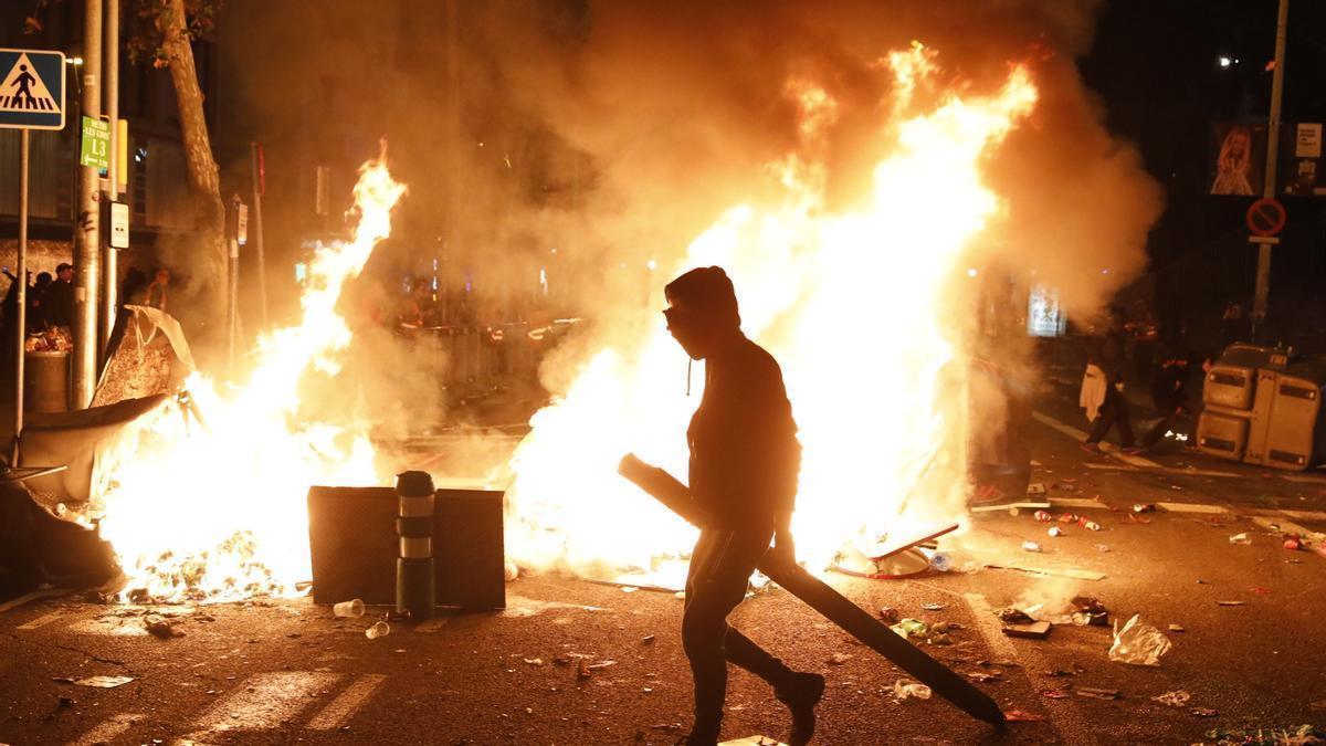 Protestas convocadas por Tsunami Democràtic por la sentencia del 'procés'.