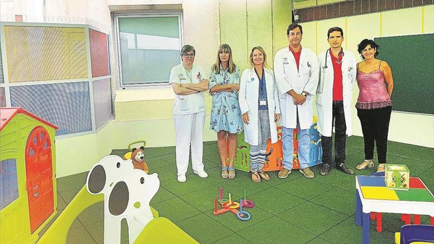 El hospital adapta el solárium para reforzar la función educativa