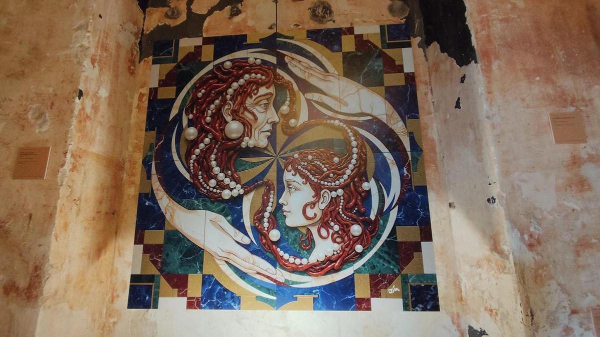 Una de les obres que Jacques Montagut ha creat amb la IA i exposat unes hores al Molí de la Torre.