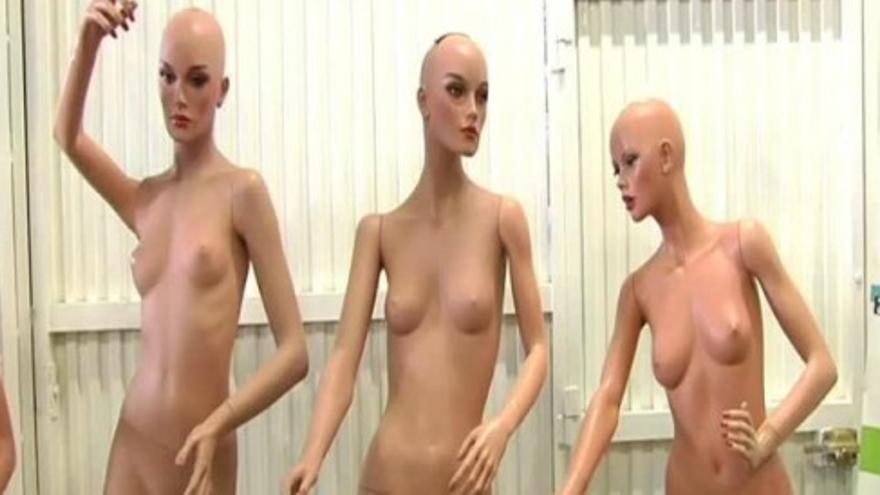 Quejas por la extrema delgadez de algunos maniquíes de mujer