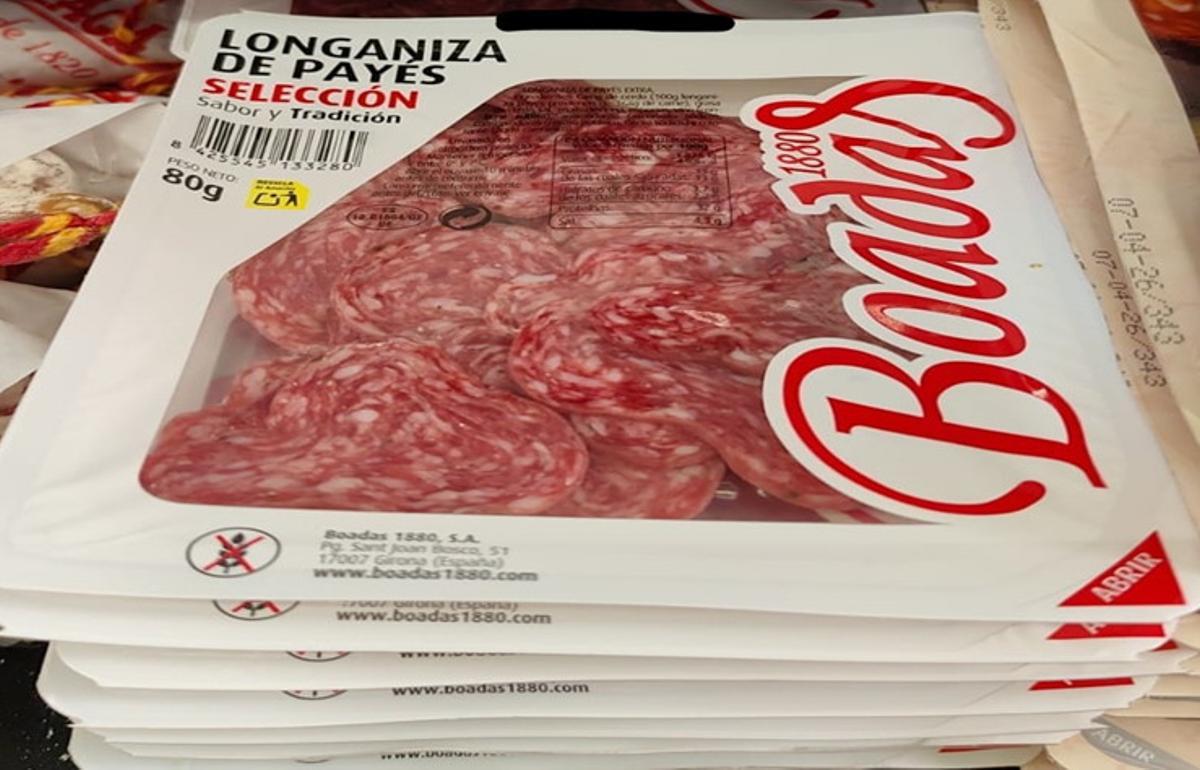 Alerta per la presència de salmonel·la en fuet envasat a talls venut a Catalunya