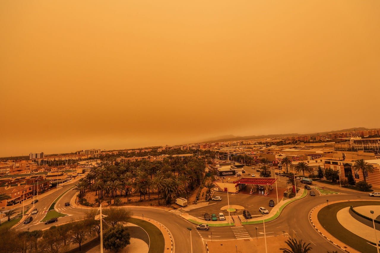 Polvo sahariano sobre Elche