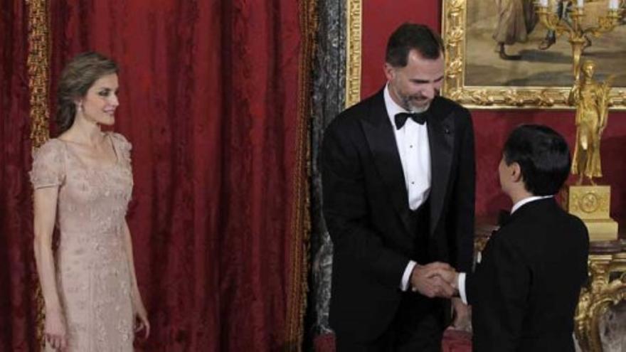 Cena de gala en el Palacio Real para homenajear al Príncipe Naruhito