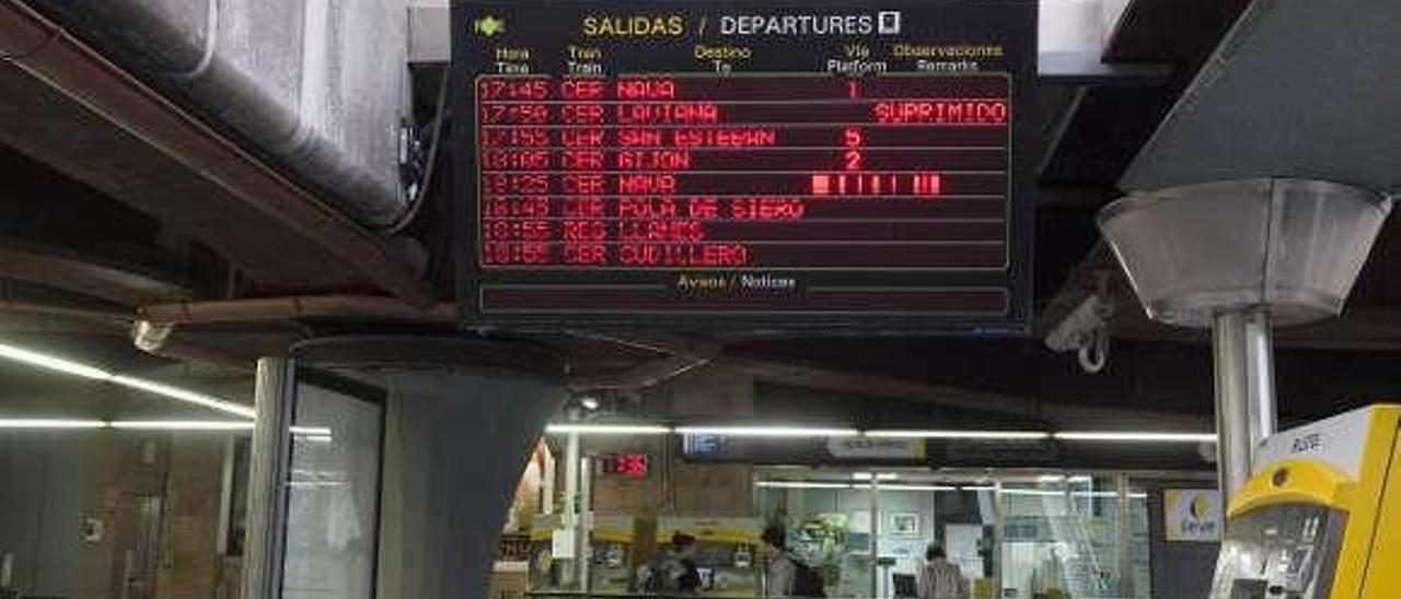 La estación de Feve de Oviedo.