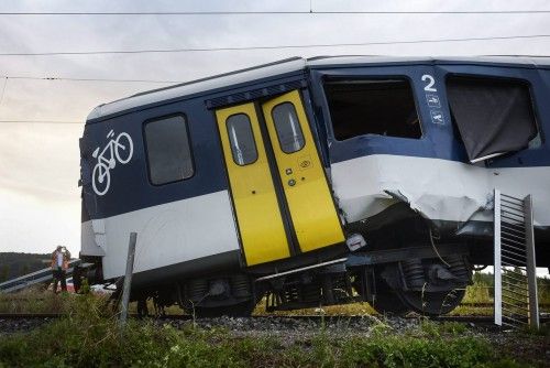 Choque de tren al oeste de Suiza.