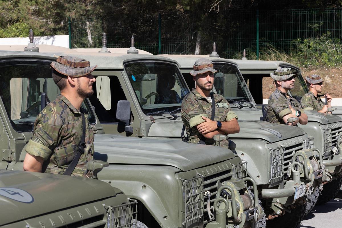 El Ejército de tierra en Sant Josep.