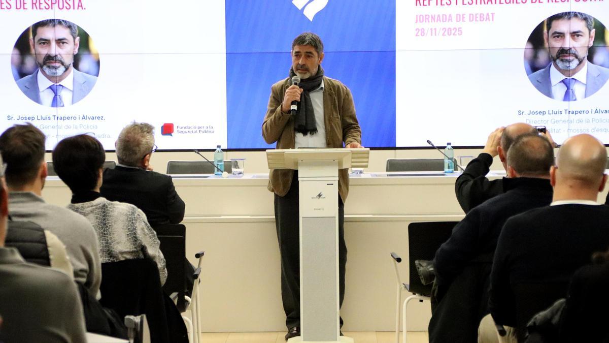 Trapero en su intervención en estas jornadas