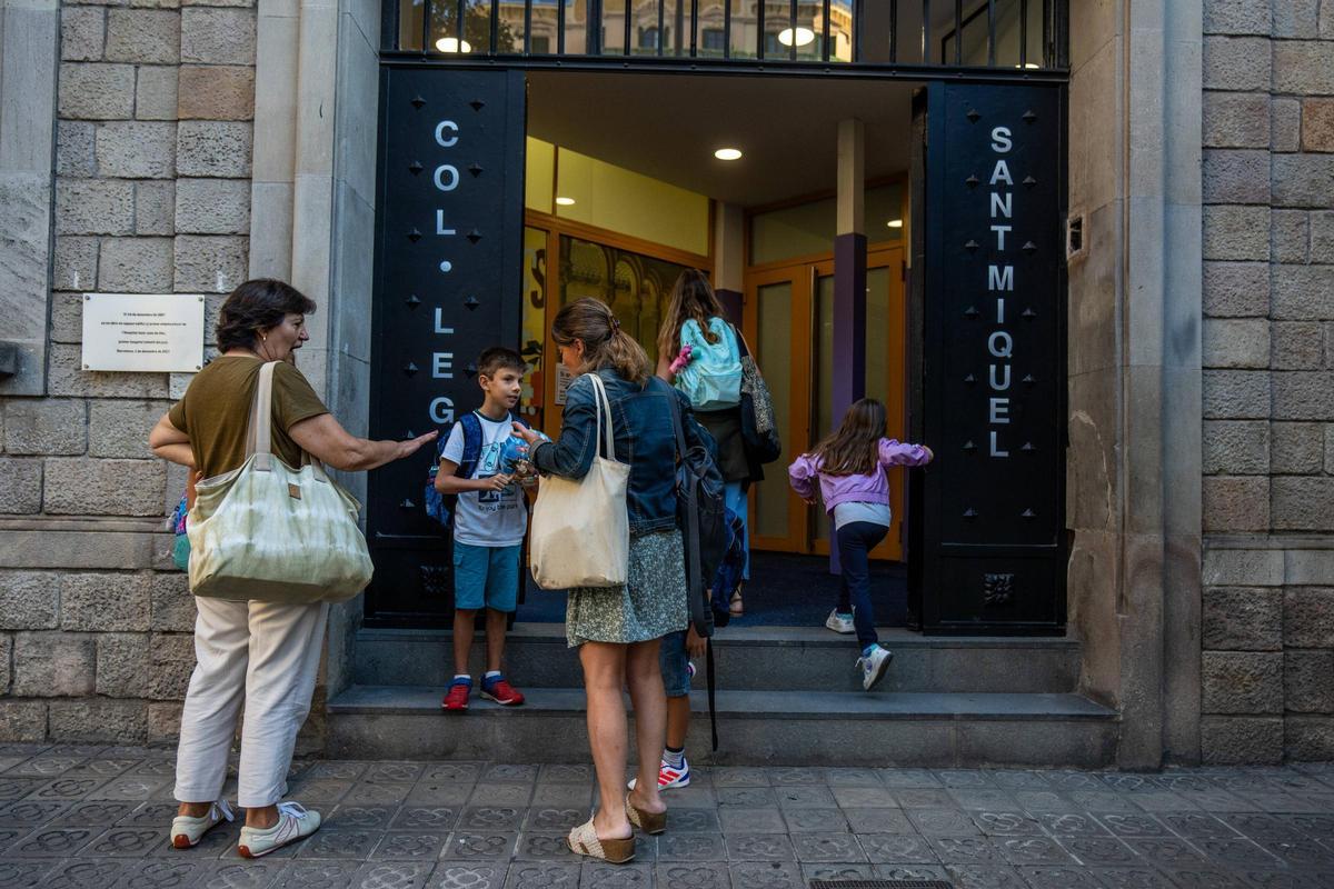 Vuelta al cole en la Escola Pia Sant Miquel de Barcelona