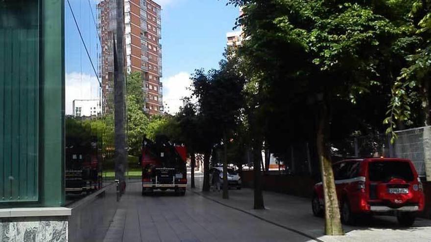 Bomberos y Policía Local, en el lugar del suceso.