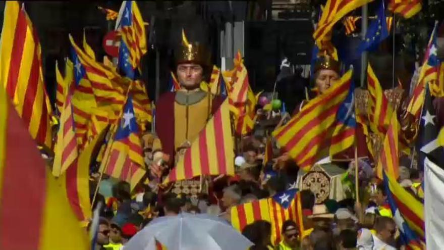 Arranca la manifestación de la Diada