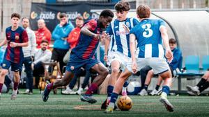 Ebrima es una de las grandes atracciones del Cadete A del Barça