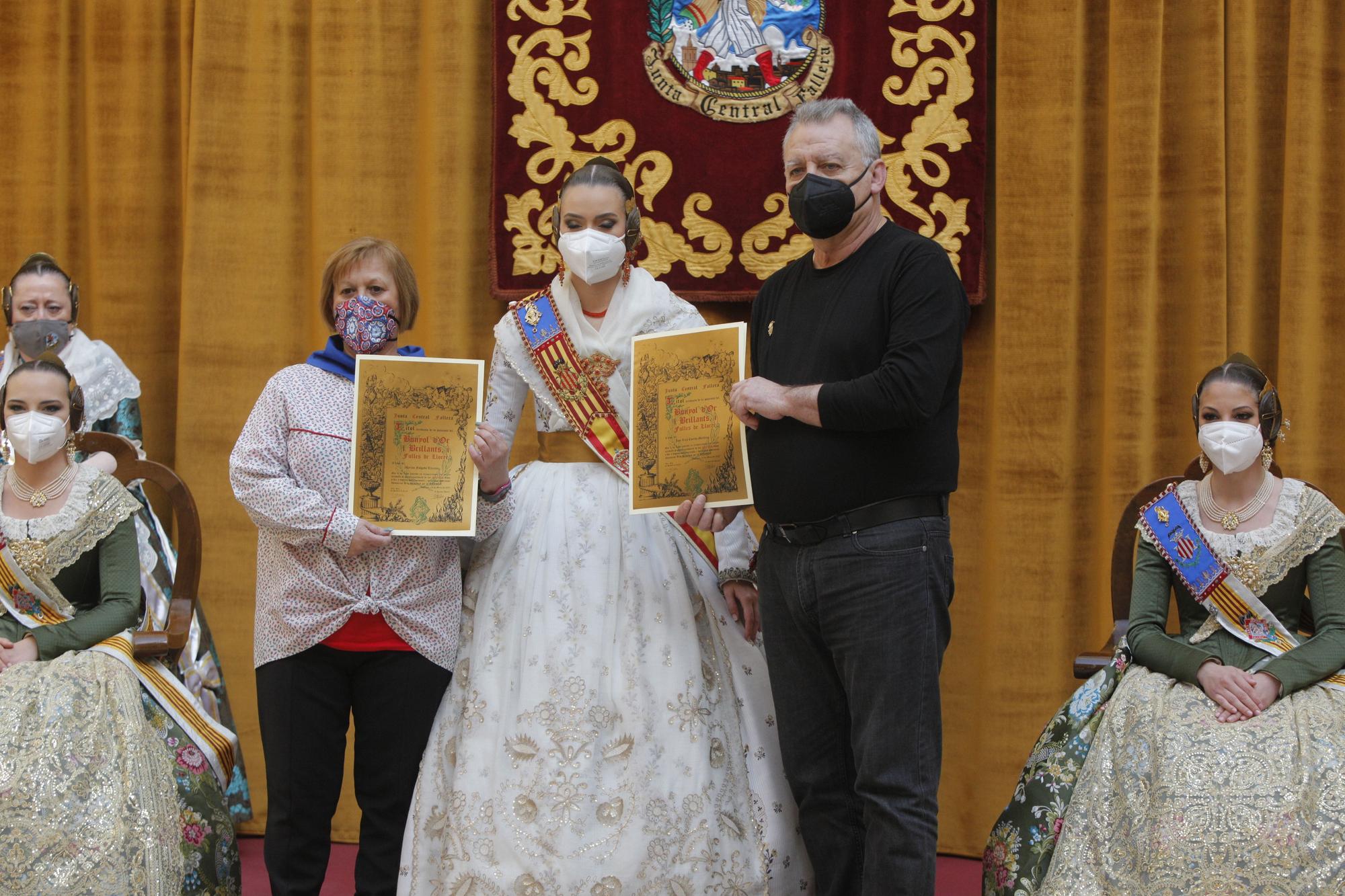 Canyamelar-Grau-Nazaret reconoce a sus falleros del "Bunyol de Brillants"