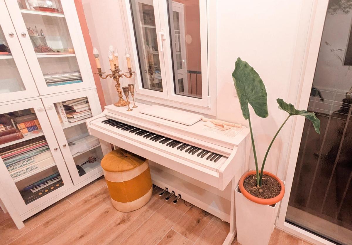 L'interior de la casa de 170 metres quadrats on viuen l'escriptora surienca Sílvia Caballol i l'exbisbe de Solsona Xavier Novell