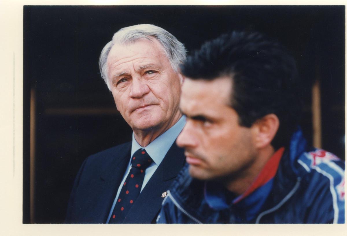 Las fotos que no recordabas de Mourinho en el Barça