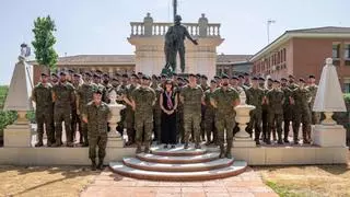 Margarita Robles, a los militares de la BRI X: "En Líbano, Valencia o Letonia, son garantía de seguridad"