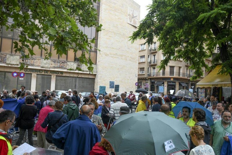 Manifestación contra el ICA en Zaragoza