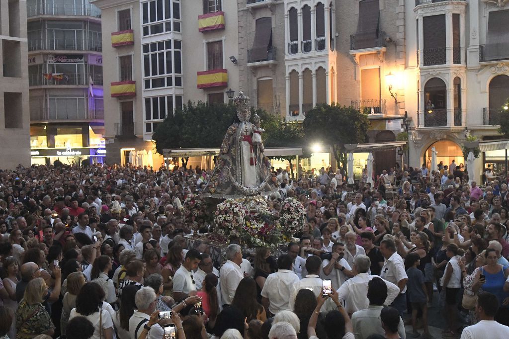 Bajada de la Virgen de la Fuensanta desde su Santuario hasta el templo catedralicio de Murcia