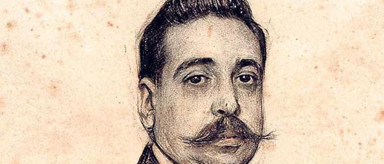 Amadeu Hurtado, dibujado por Ramon Casas.