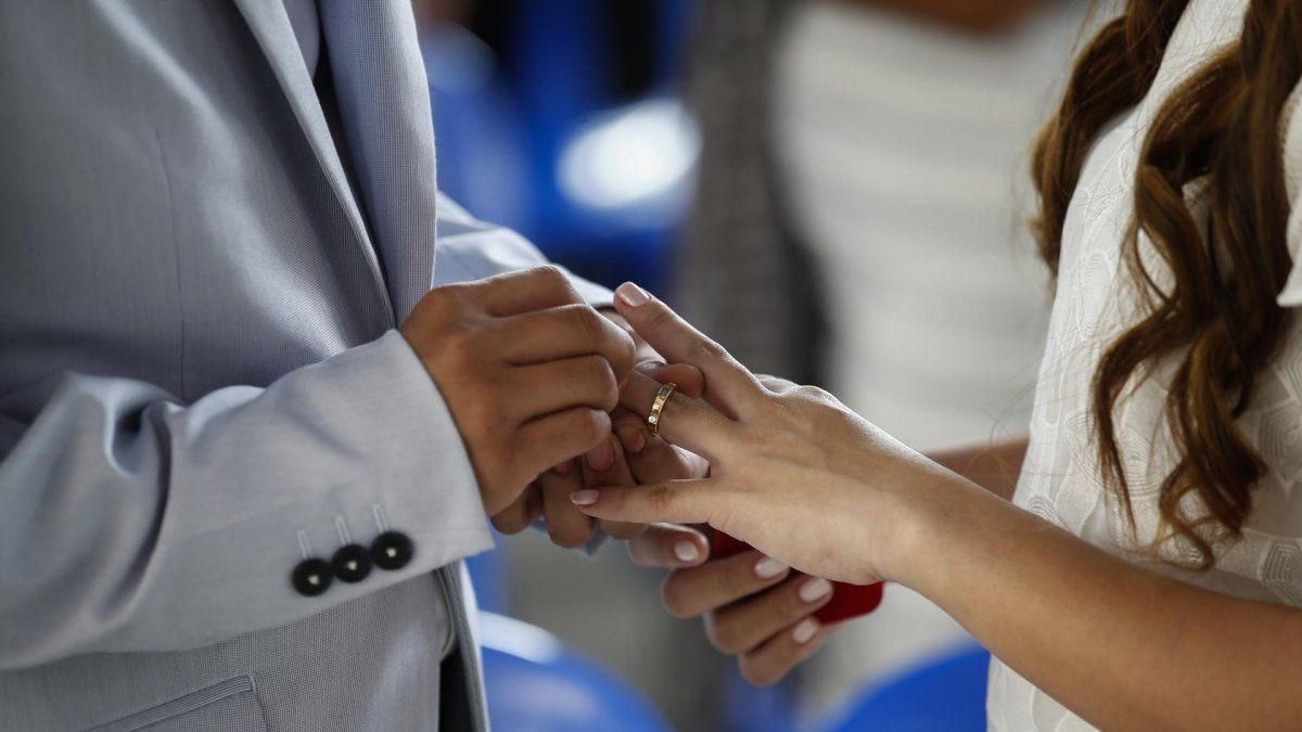 Imagen de archivo de una boda.