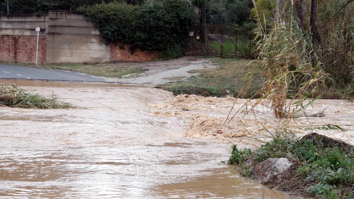 El Manol, amb el cabal molt crescut aquest divendres.