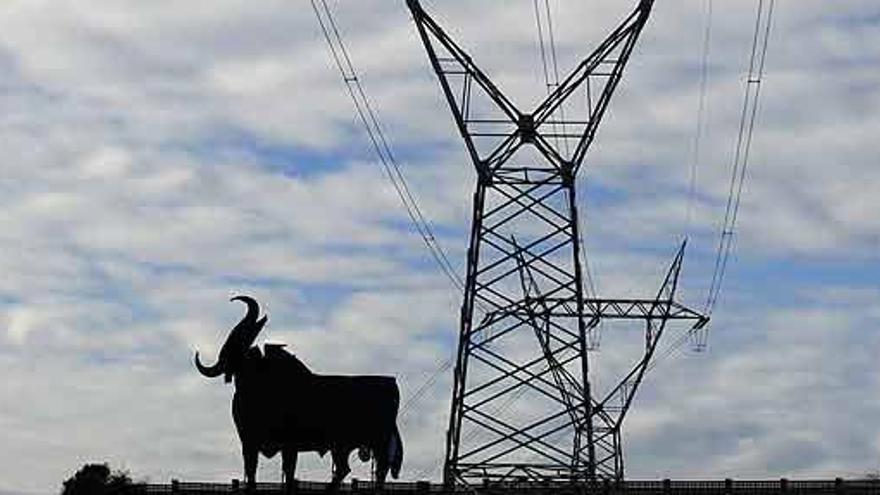 Una torre de tendido eléctrico.