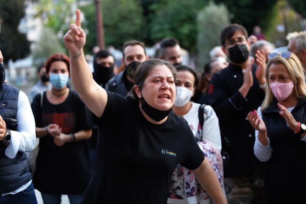 Hosteleros protestan en Murcia