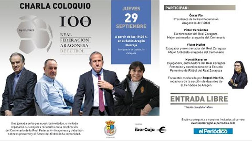 Charla coloquio por el centenario de la Real Federación Aragonesa de Fútbol