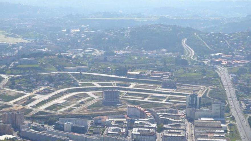 Imagen, cedida por Cofuncovi, de la urbanización del parque ofimático.