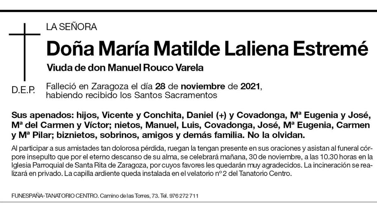 María Matilde Laliena Estremé