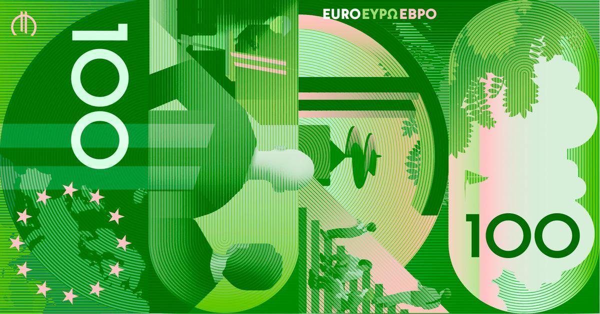 Les imatges dels nous dissenys dels bitllets d'euro