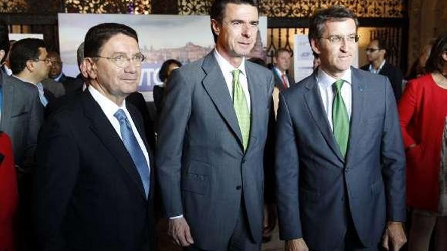 Taleb Rifai, José Manuel Soria y Núñez Feijóo.