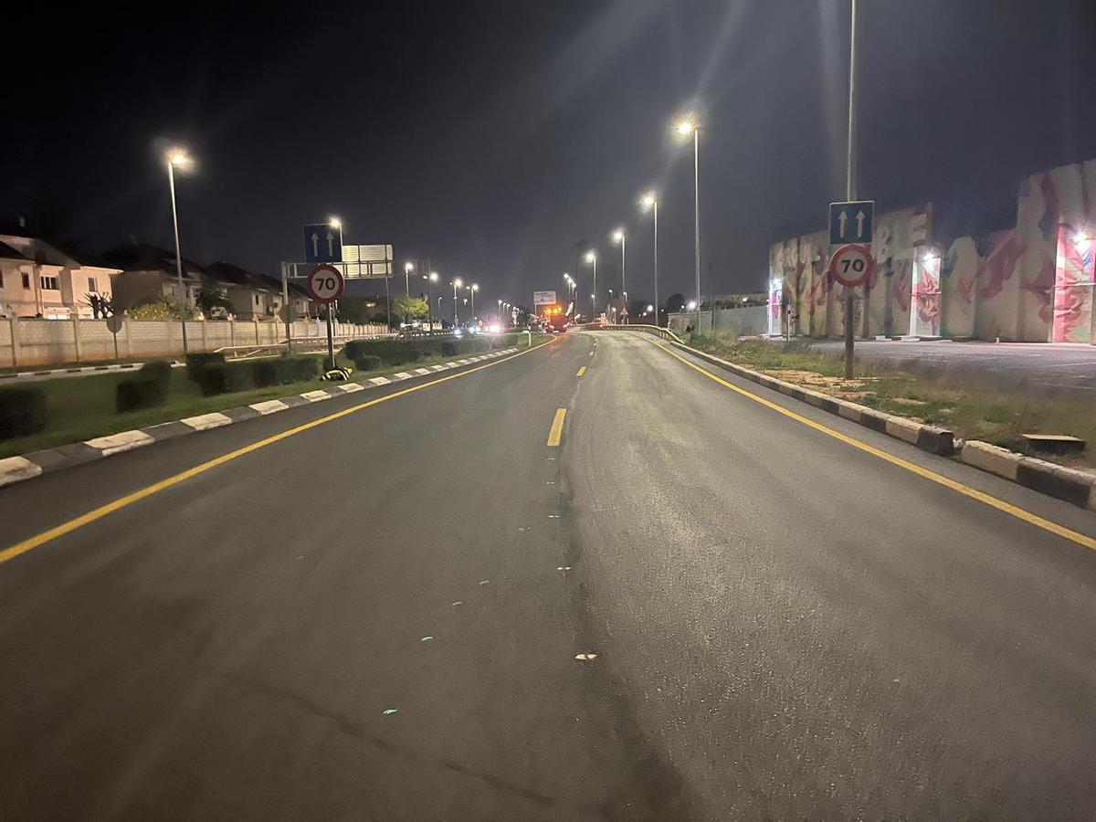 Reasfaltado de la CV400.