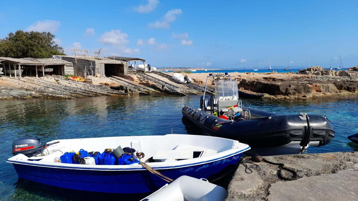 Imagen de archivo de una patera llegada a Formentera.