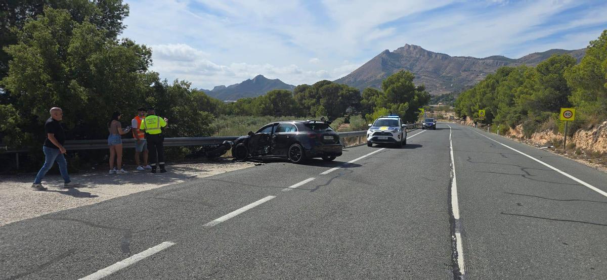 Así ha quedado el vehículo tras el accidente.
