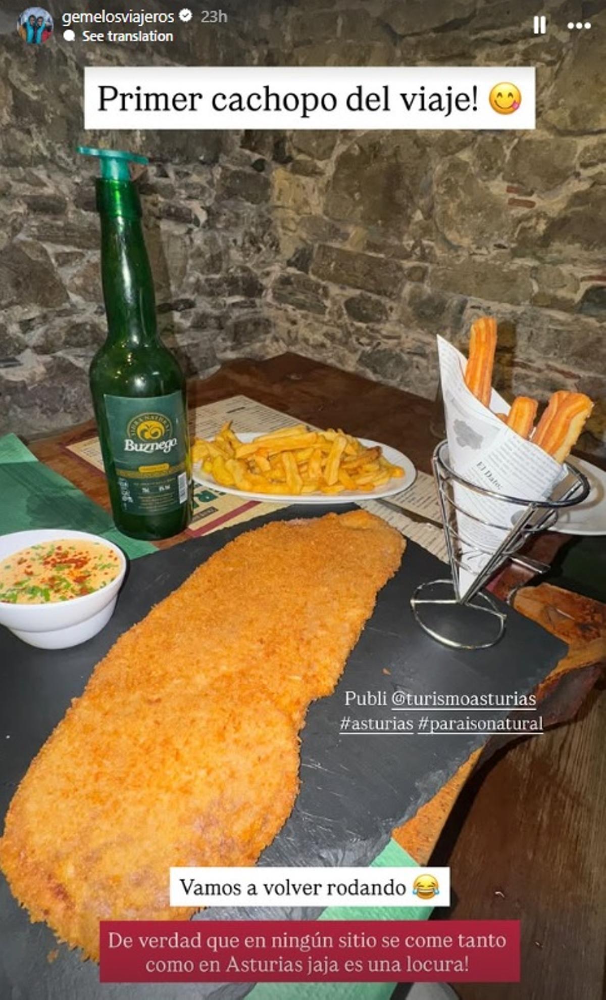 El cachopo que se comieron Los Gemelos Viajeros