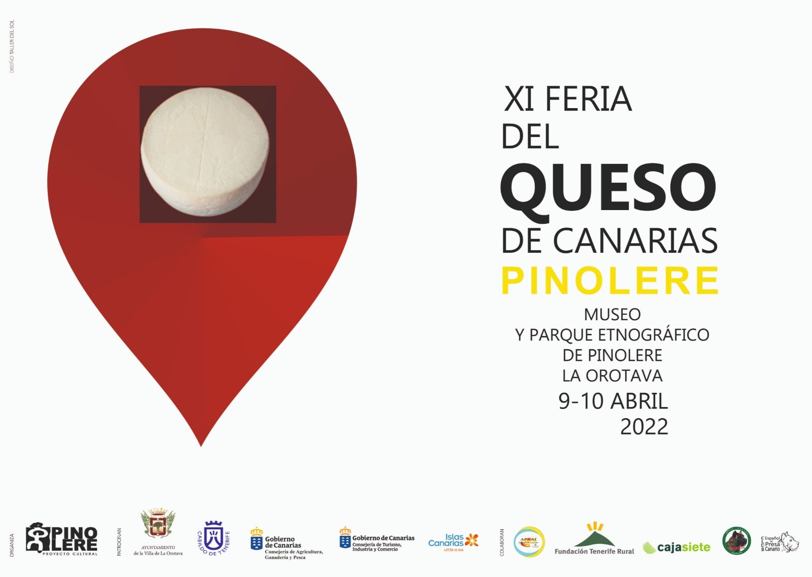 El cartel de la XI Feria del Queso de Canarias Pinolere 2022