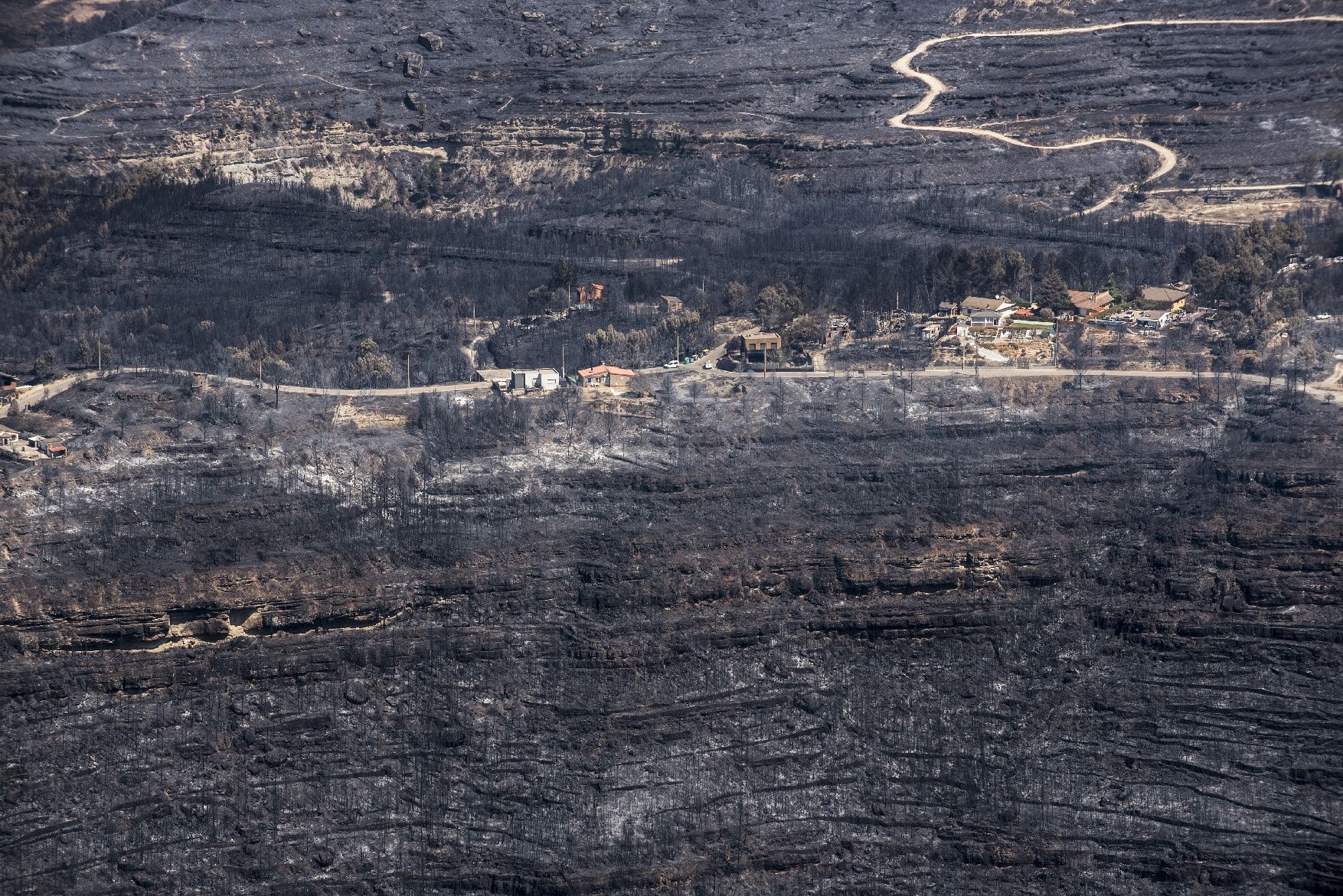 La dimensió de la tragèdia al Bages des de l’aire