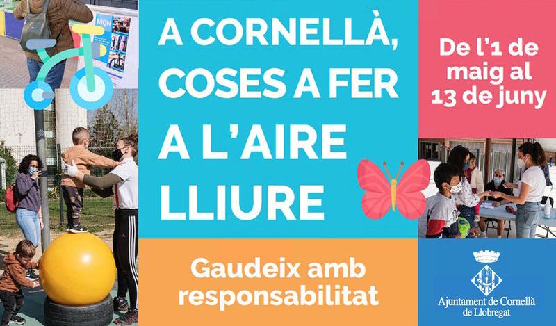 Cornellà programa actividades al aire libre para los meses de mayo y junio