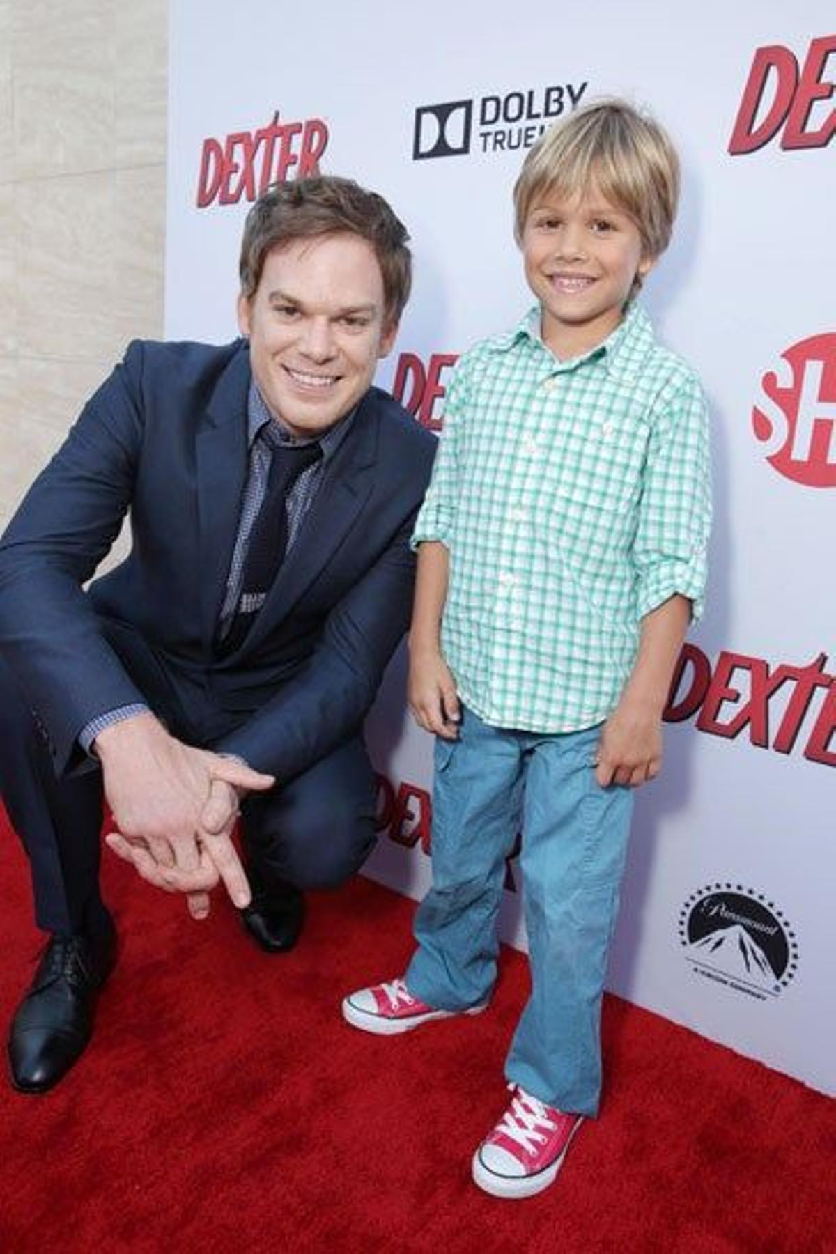 Michael C. Hall y Jadon Wells