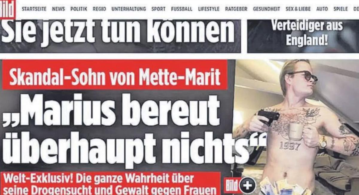 Marius Borg, a la fotografia publicada pel diari alemany "Bild"