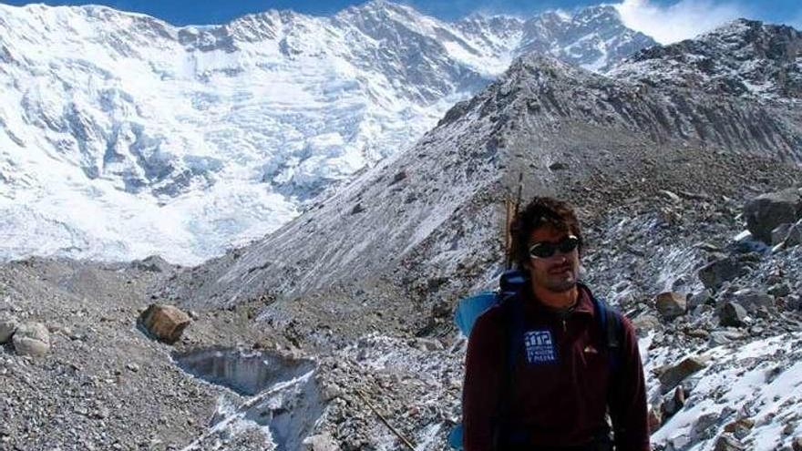 Martín Ramos, en una expedición en el Himalaya.