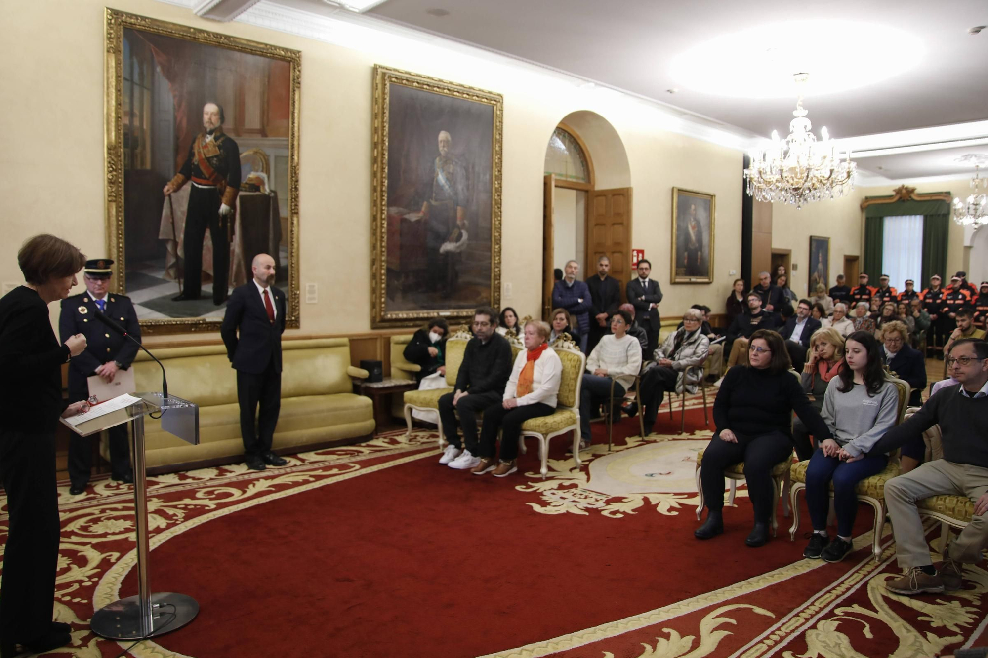 Emotivo homenaje a Inés Sánchez, la voluntaria de Protección Civil gijonesa fallecida en un accidente de tráfico en León