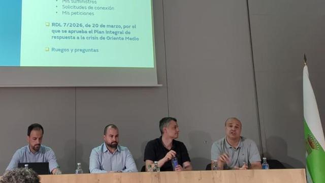 Un instante de la charla.