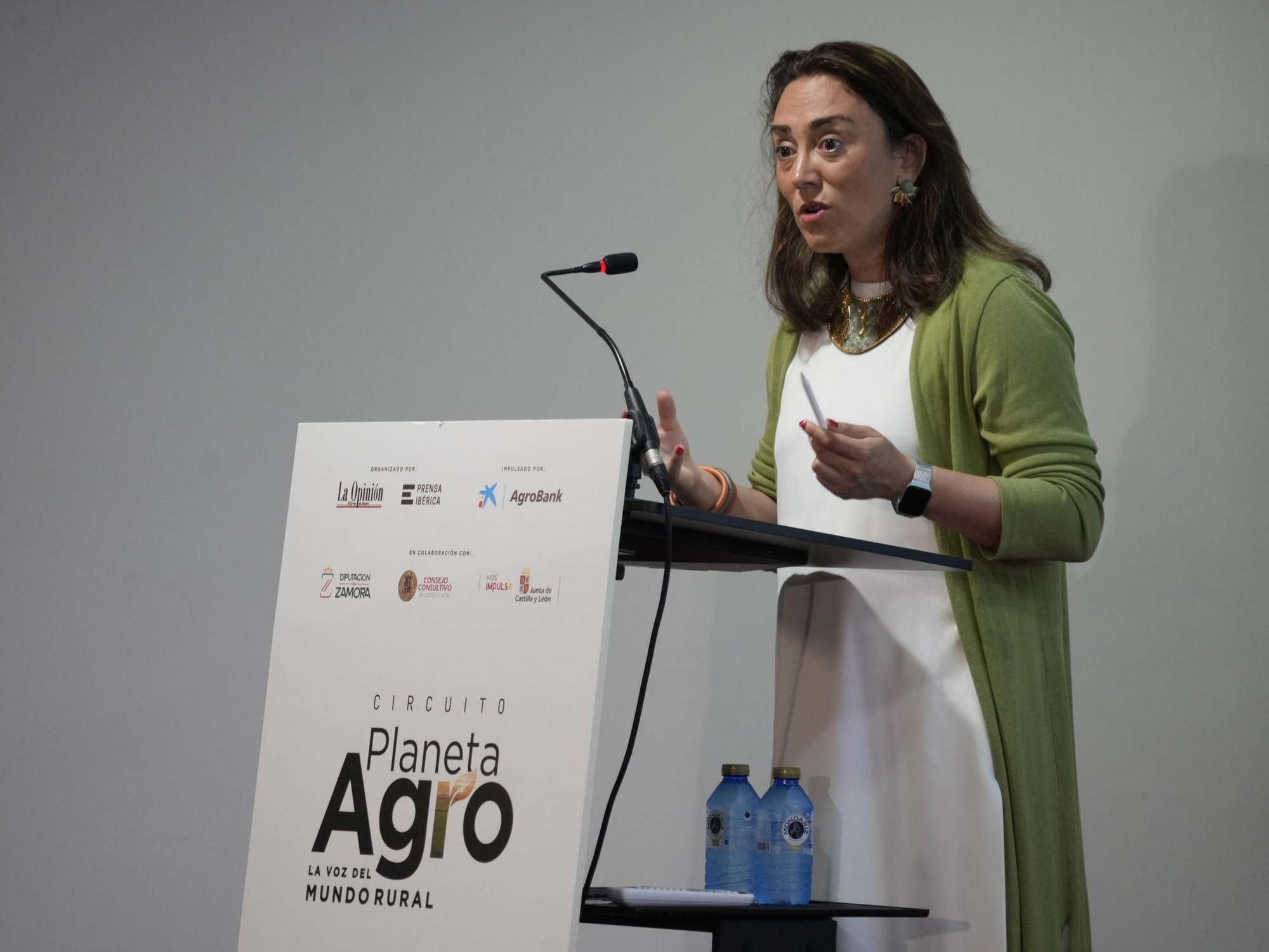 La consejera de Agricultura de la Junta, María González Corral, en el evento Circuito "Planeta Agro: La voz del mundo rural"
