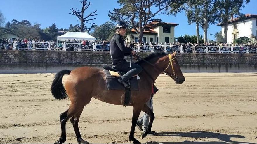 La playa se convierte de nuevo en hipódromo en la cita más singular de Semana Santa