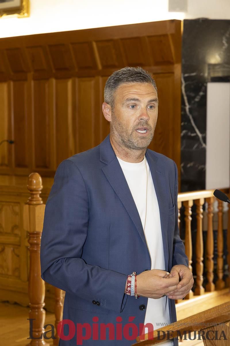 Recepción de los equipos de fútbol de las Escuelas Municipales de Caravaca que han conseguido ascenso