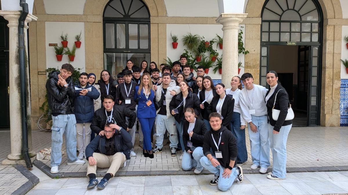 Alumnos participantes en la iniciativa, en el IES Góngora.