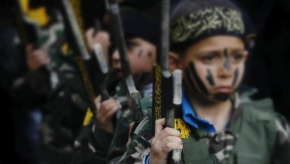 Niños soldado en una imagen de archivo.