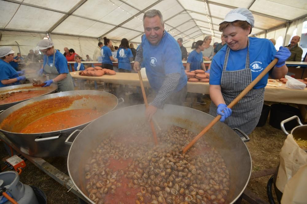 Santa María de Sacos, en Cerdedo-Cotobade, celebra la noveda edición de su fiesta gastronómica.