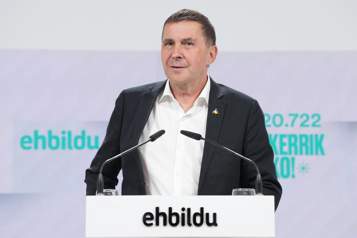 El coordinador general de la coalición, Arnaldo Otegi
